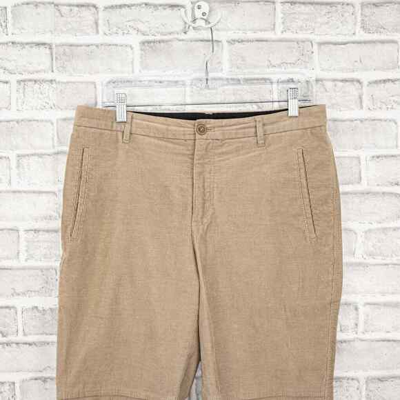 Anthony Thomas Melillo ATM ankle Zip Corduroy Pants in Beige Size 32 - Picture 5 of 7